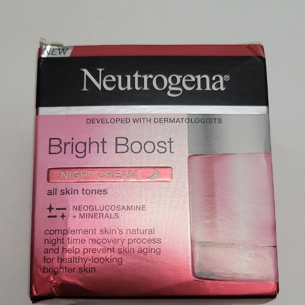 2x Neutrogena Bright Boost Night Cream - Pink 1.7 Oz 50 ml